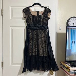 Semi formal black/nude dress